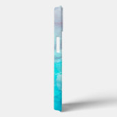 ターコイズ水の色パーソナライズされた Case-Mate iPhoneケース (裏面 / 右)