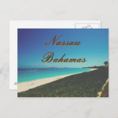 ターコイズ水ビーチ ポストカード (正面/裏面)