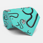 ターコイズ水上の医師用聴診器 ネクタイ (ロール)