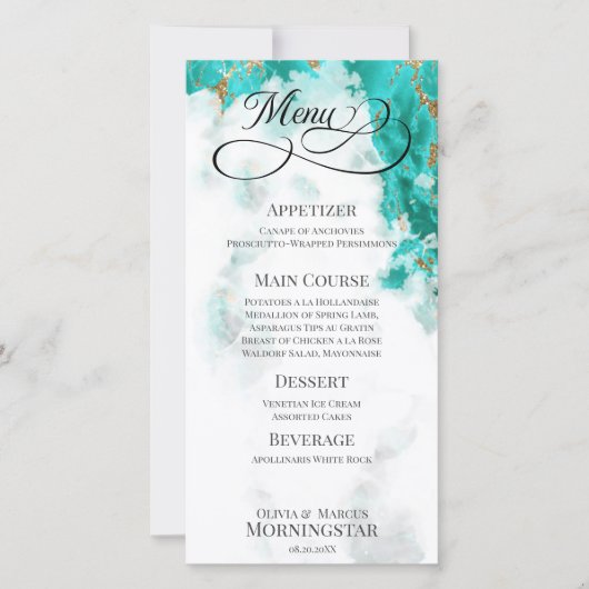 ターコイズ水彩ジオード (正面)