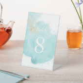 ターコイズ水彩台座サイン 台座サイン (インサイチュ)