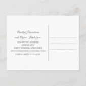 ターコイズ水彩日付はがきを保存 案内ポストカード (裏面)