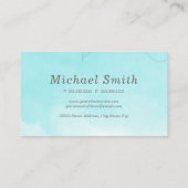 ターコイズ水彩 名刺 (裏面)