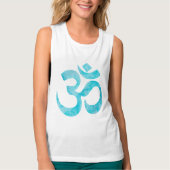 ターコイズ水彩Om タンクトップ (正面)