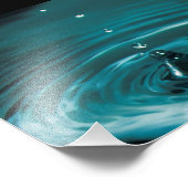 ターコイズ水滴 フォトプリント            (角)