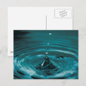 ターコイズ水滴 ポストカード (正面/裏面)