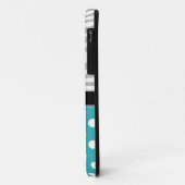 ターコイズ水玉模様フェードゼブラプリントiPhone 5ケース Case-Mate iPhoneケース (裏面/左)