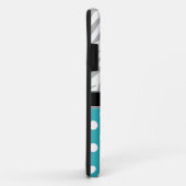ターコイズ水玉模様フェードゼブラプリントiPhone 5ケース Case-Mate iPhoneケース (裏面/右)