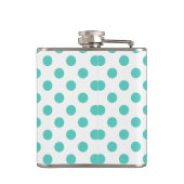ターコイズ水玉模様 フラスク (裏面)