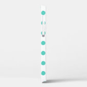 ターコイズ水玉模様 Case-Mate iPhoneケース (裏面 / 左)