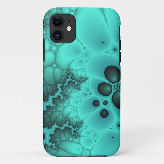ターコイズ泡iPhoneケース Case-Mate iPhoneケース (裏面)