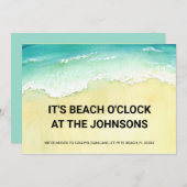 ターコイズ波オンショアビーチO'Clock移動 案内状 (正面/裏面)