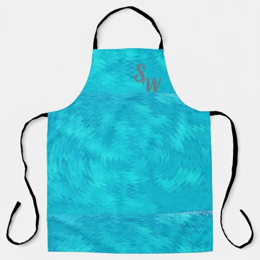 ターコイズ波 エプロン (正面)