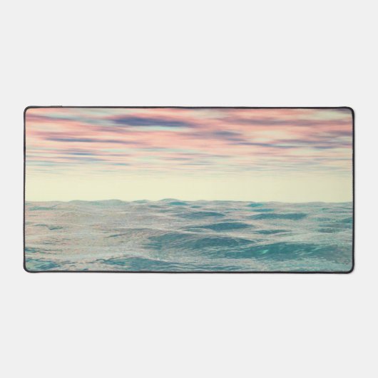 ターコイズ波 デスクマット (正面)