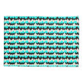 ターコイズ波 枕カバー (裏面)