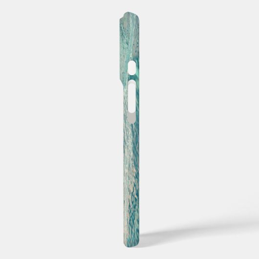 ターコイズ波 Case-Mate iPhoneケース (裏面 / 左)