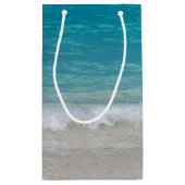 ターコイズ海とビーチ スモールペーパーバッグ (裏面)