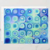 ターコイズ海ヒュース – スクラップブック紙レターヘッド (正面/裏面)