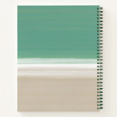 ターコイズ海ビーチ名モダンレシピ ノートブック (裏面)