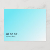 ターコイズ海標準を持つ熱帯結婚ビーチ 案内ポストカード (裏面)