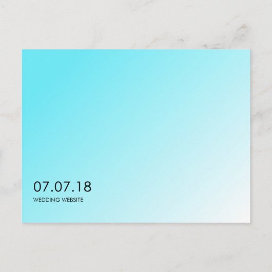 ターコイズ海標準を持つ熱帯結婚ビーチ 案内ポストカード (裏面)