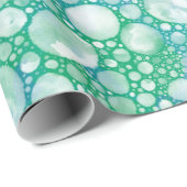 ターコイズ海泡包紙 |海バブル ラッピングペーパー (ロールコーナー)