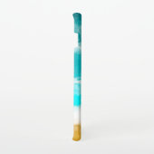 ターコイズ海波が砂のiPhone Casに当たる Samsung Galaxyケース (右側)