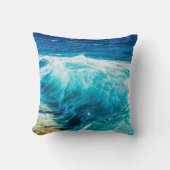 ターコイズ海波 クッション (正面)