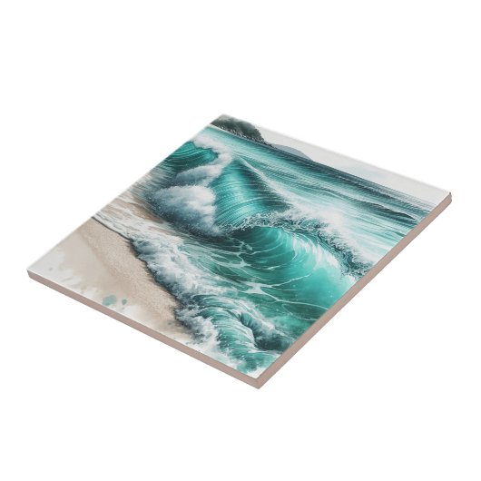 ターコイズ海波 タイル (側面)