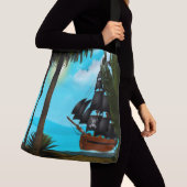 ターコイズ海 クロスボディバッグ (クローズアップ)