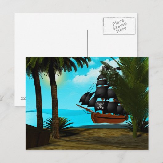 ターコイズ海 ポストカード (正面/裏面)