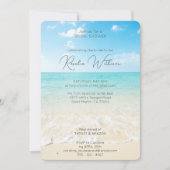 ターコイズ海Aビーチパラダイスブライダルシャワー 招待状 (正面)