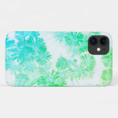 ターコイズ淡い色のパステルワイルドフラワーズiPhone 11ケース Case-Mate iPhoneケース (裏面(横))