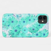 ターコイズ淡い色のパステルワイルドフラワーズiPhone 11ケース Case-Mate iPhoneケース (裏面(横))
