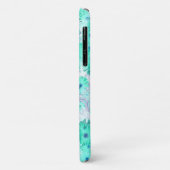ターコイズ淡い色のパステルワイルドフラワーズiPhone 11ケース Case-Mate iPhoneケース (裏面/左)