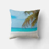 ターコイズ熱帯ビーチ クッション (裏面)