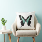 ターコイズ熱帯蝶 クッション (椅子)