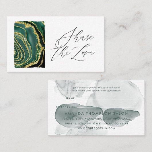 ターコイズ瑪瑙 紹介カード (正面/裏面)