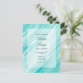 ターコイズ白抽象芸術 招待状 (スタンド正面)