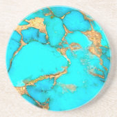 ターコイズ石写真 コースター (正面)