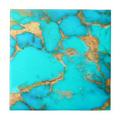 ターコイズ石写真 タイル (正面)