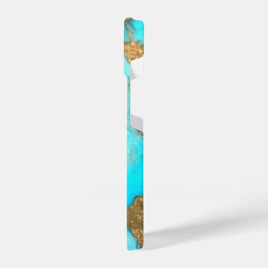 ターコイズ石写真 iPhoneケース (左側面)