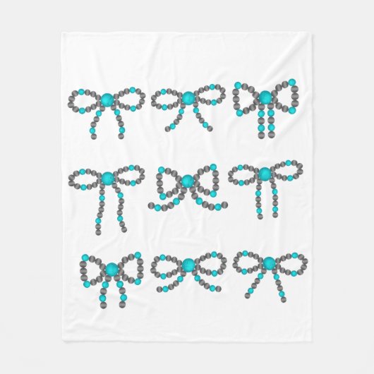 ターコイズ石毛布 フリースブランケット (正面)