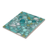 ターコイズ石窯瓦 タイル (側面)