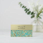 ターコイズ石素朴木平商カード 名刺 (スタンド正面)