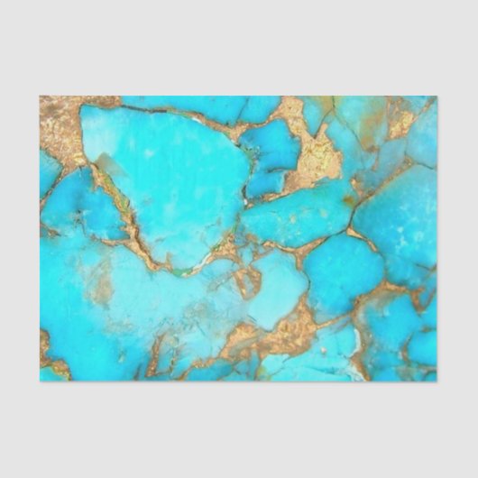 ターコイズ石鉱物 薄葉紙 (正面)