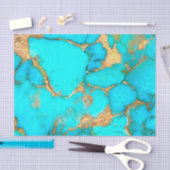 ターコイズ石鉱物 薄葉紙 (クラフト)