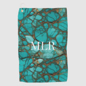 ターコイズ石 ゴルフタオル (正面)