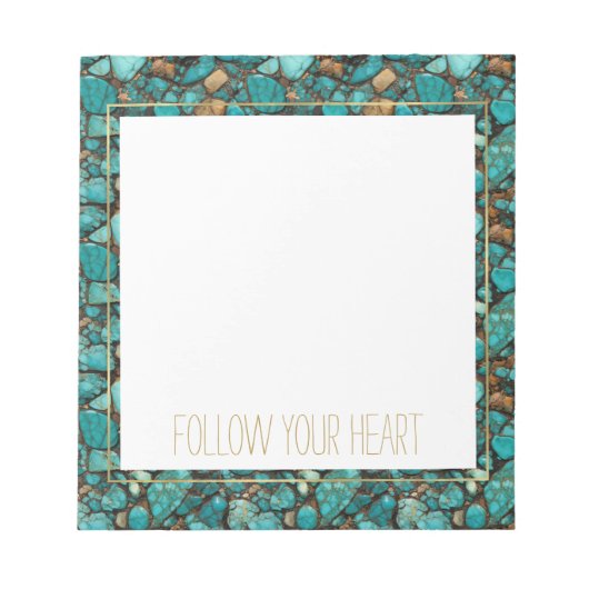 ターコイズ石 ノートパッド (正面)