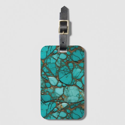 ターコイズ石 ラゲッジタグ (正面縦)